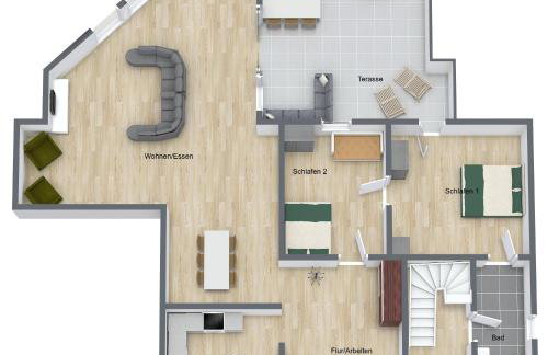 Ara - Loft, Big Terrace, BBQ, Tischkicker, PS4, Stream - Foto 2