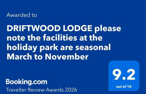 DRIFTWOOD LODGE please note the facilities at the holiday park are seasonal March to November - Foto 3