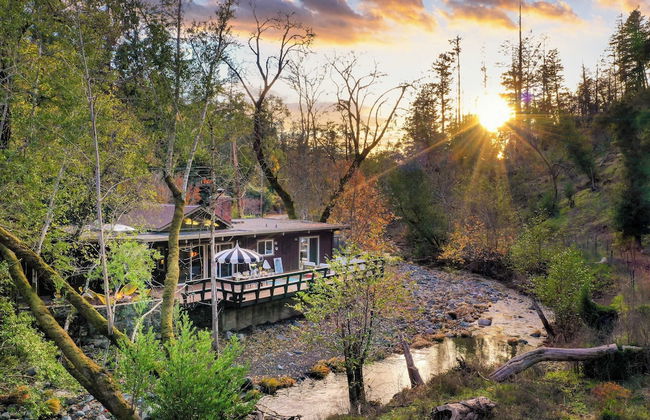 Sonoma Creek Haven Hot Tub, Firepit, Creekside Views Near Kenwood Wineries - Foto 1