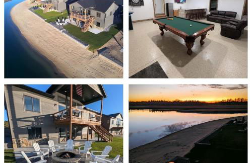 Lakefront, Private Beach, Garage Bar, Near WI Dells, King Beds, Sleeps 16, Near Ski Hills - Foto 1