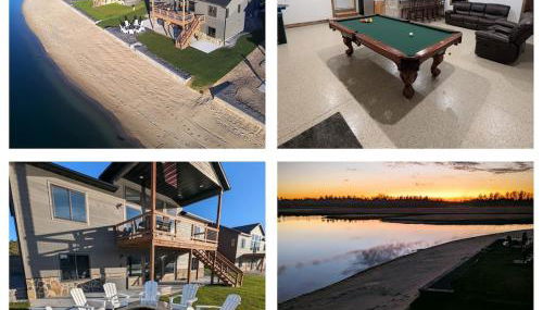 Lakefront, Private Beach, Garage Bar, Near WI Dells, King Beds, Sleeps 16, Near Ski Hills - Foto 1