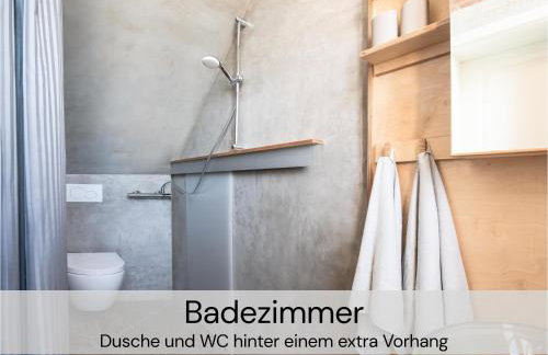 HexenburgbeiDresden mit Faßsauna Stylishes Designerappartement mit Schlafsofa, Terrasse - Nähe Sächsische Schweiz Dresden - Foto 14