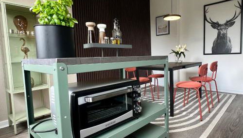 Apartment 2- Modernes Studio in Duisburg Meiderich, 4,7 km Hbf, U-Bahn 250m, Flughafen Düsseldorf 28 km, Landschaftspark 2,9 km, 5 Gehminuten von Herzklinik entfernt - Foto 3