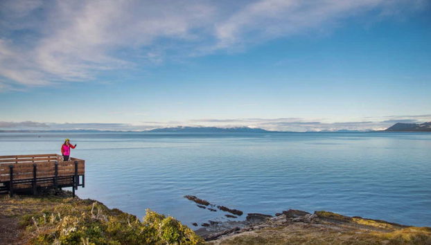 Disfrutando de las bonitas vistas