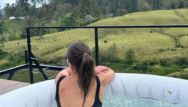 Idromassaggio all'aperto