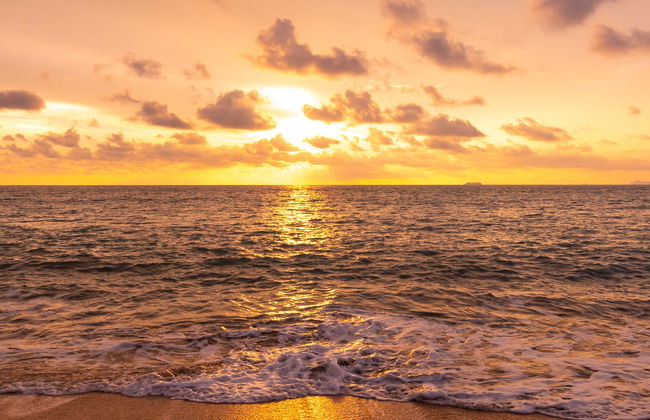 Atardecer en la playa de Boca da Barra - Foto 1