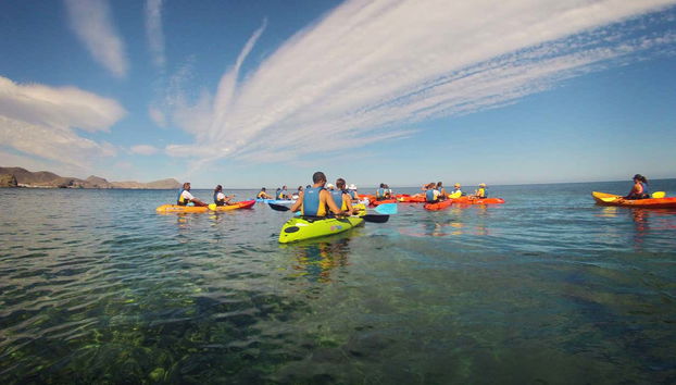 Disfrutando del tour en kayak