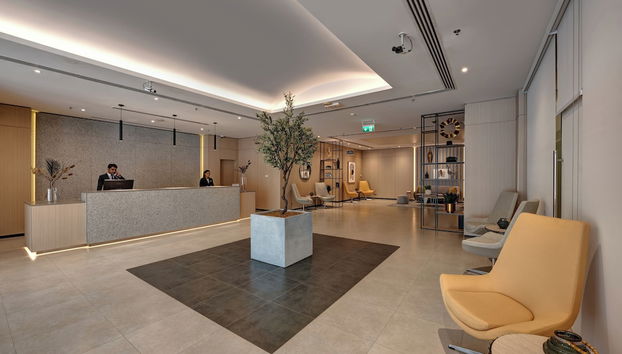 Zona de estar del vestíbulo