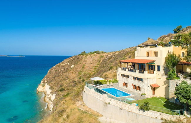 Souda Bay View Large Private Pool Walk to Beach Sea Views A C Wifi - 2119 - Foto 1