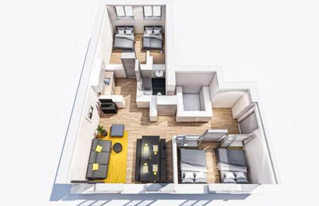 MARIENPLATZ Apartment 2 bedrooms living room kitchen - Foto 26