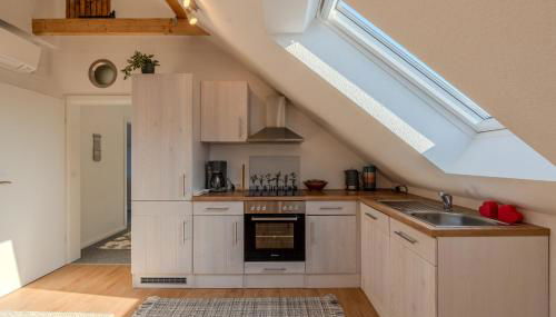 Ferienwohnung Moin Moor mit Klima, Fussbodenheizung und WLAN - Foto 5, stove, dishwasher