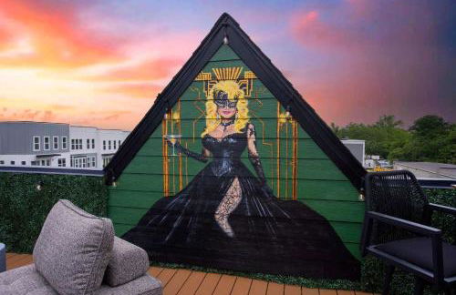 Rooftop Deck Hot Tub Fire pit Sleeps 10 - Foto 7