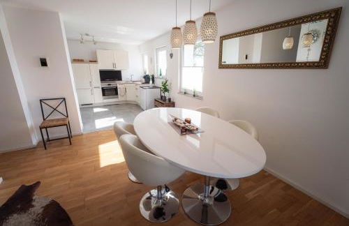 Wohlfühloase - Moderne Ferienwohnung mit großem eingezäuntem Garten in Alleinlage an Feld & Wald, Natur pur trifft auf Komfort, Wellness und gute Erholung - Foto 16