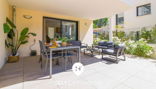 SELECT'soHOME - Superbe appartement pour 4 personnes à deux pas de la plage et des commerces de la Favière ! - ILOA-B01 - Foto 3, Garden, Garden view