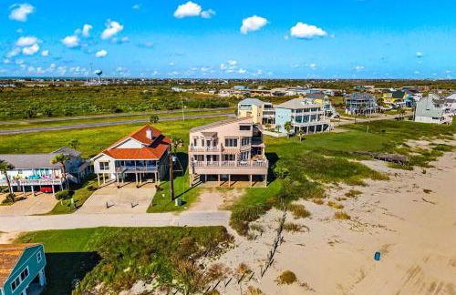 Oceanfront Galveston Beach House Steps to Sand! - Foto 44