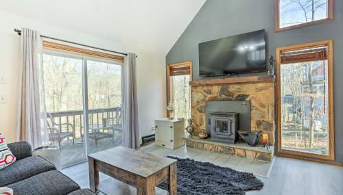 4 Mi to Tubing Cozy Bushkill Cabin with Deck! - Foto 4