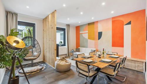 maremar - Design im Zentrum - 2 Schlafzimmer - Luxus Boxspringbetten - Küche - Arbeitsplätze & Highspeed WLAN - Balkon - Foto 5