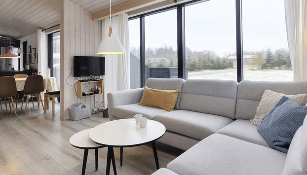 6 Person Holiday Home in Lokken - Foto 5, Zona de estar