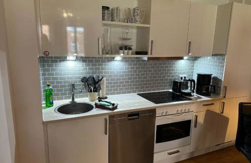 Trendige Stadtwohnung, historisches Haus mit Terrasse und Garten - Foto 13