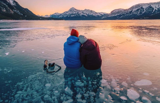 Paseo en helicóptero y raquetas de nieve por las Montañas Rocosas - Foto 6