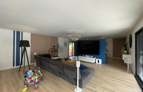 Villa moderne à Soustons avec piscine chauffée, 3 chambres et cuisine extérieure, animaux acceptés - FR-1-379-167 - Foto 3