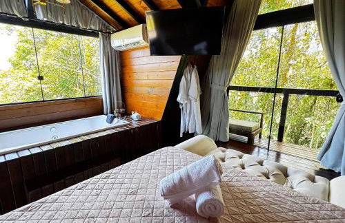 Chalé c/ Hidro | Lareira | Natureza | Wi-Fi - Foto 14