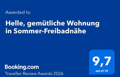 Helle, gemütliche Wohnung in Sommer-Freibadnähe - Foto 2