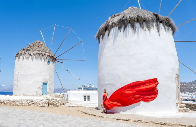 Flying Dress Mykonos sesión de fotos - Foto 4