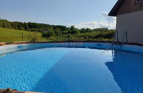 Siedlisko Dwa Żurawie - Uroczy domek nad stawem, z kominkiem, obok konie - Foto 26