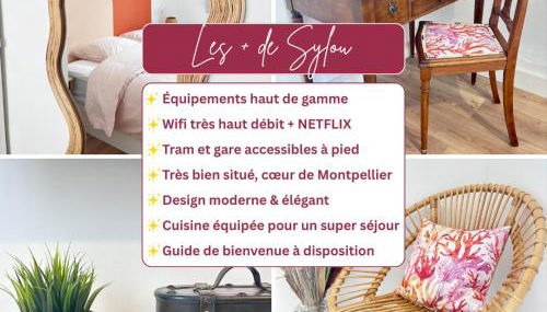 SYLOU - Centre historique, 4 personnes, Climatisation, Netflix, Comédie, Tramway, Gare - Foto 3