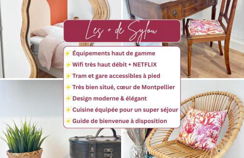 SYLOU - Centre historique, 4 personnes, Climatisation, Netflix, Comédie, Tramway, Gare - Foto 3