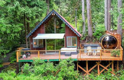 Luna's A-Frame - River & Spa - Foto 6