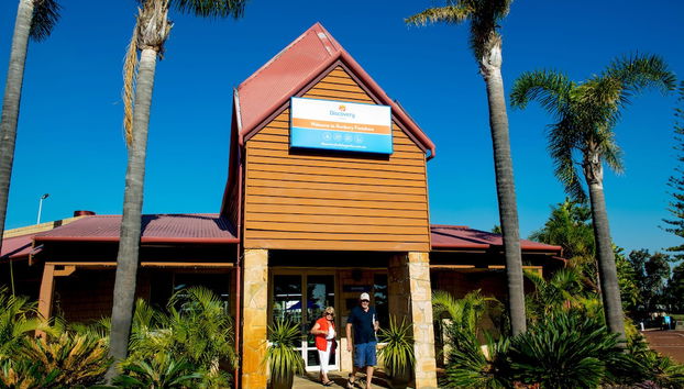 Check-in/check-out kiosk