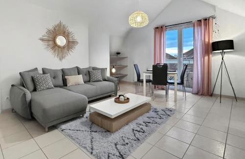 Appart cosy avec balcon et parking, proche Dijon - Foto 1