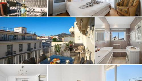 Terrasse ensoleillée sur les toits de Nice - Foto 2