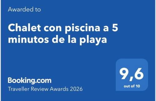 Chalet con piscina a 5 minutos de la playa - Foto 2