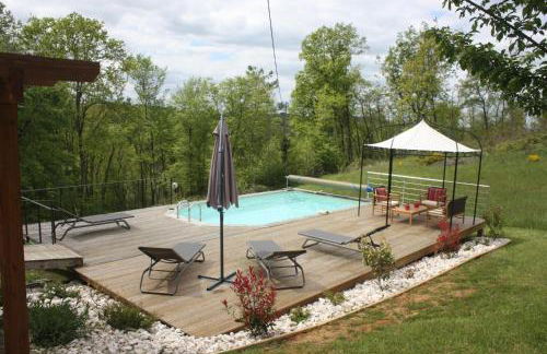 Les Combes avec piscine chauffée au nord Sarlat - Foto 2