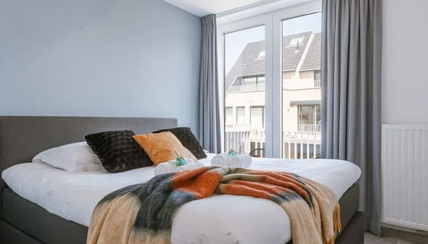 Modern Apartment With Sunny Terrace in Ostend - Foto 4, Habitación
