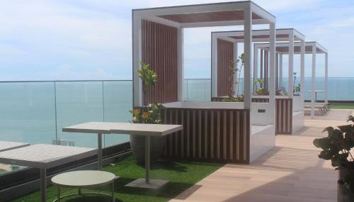 Studio Salcity - Piscina no rooftop com vista mar - Foto 5