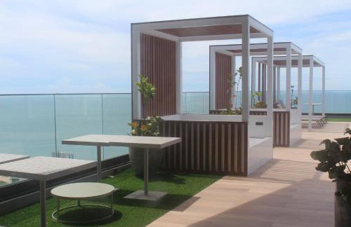 Studio Salcity - Piscina no rooftop com vista mar - Foto 5