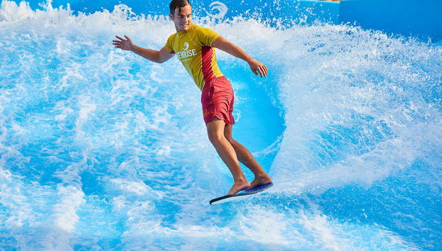 Piscina de olas del Aquaventure Waterpark