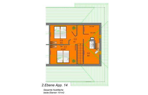 Suite BALDUR - Odins Blick Wohnung 14 - traumhafte Maisonette Wohnung, Privatstrand und Sauna - Foto 37