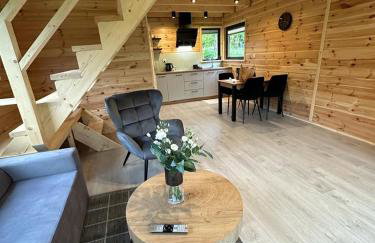 Przystanek Kistówko komfortowe domki z jacuzzi, staw wędkarski, kominek, las, przestrzeń - Foto 21