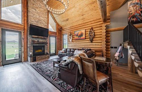 Luxe Teton View Log Cabin Hot Tub Large Groups - Foto 19