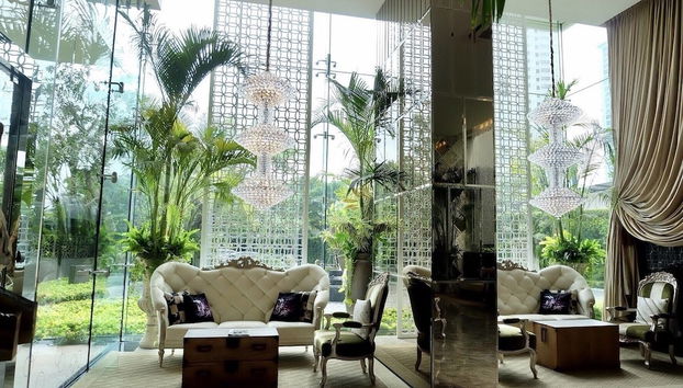 Zona de estar del vestíbulo