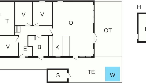 5 Star Holiday Home in Skals - Foto 3, Planta do andar