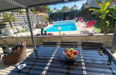 Maison avec piscine chauffée jacuzzi a1 heure paris 10 mn du centre ville - Photo 17