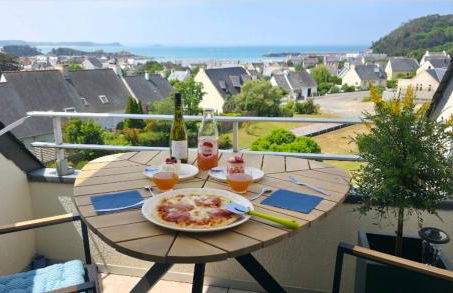 Appartement ERQUY Bretagne vue mer exceptionnelle sur les hauts d'Erquy au calme ! 900 m du centre ville et au pied du GR34 - Foto 4