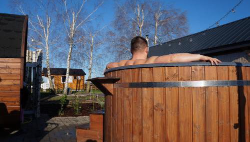 Drewniany Zakątek z sauną i jacuzzi - Foto 5