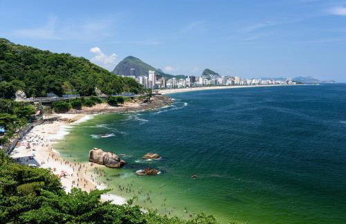 Ocean Blue Moderno Próximo à Praia do Leblon Vista Mar Espetacular Piscina Garagem Wi Fi e Sauna - Foto 6